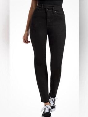 Good American Black High-Rise Skinny Jeans